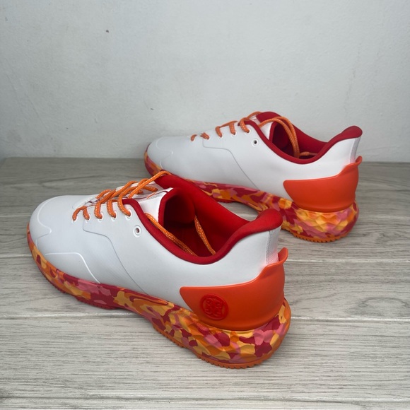 GFore MG4+ Ghost Drop 3 Mens Golf Shoes Orange White G4MS22EF26L3 Size 11.5 - Picture 7 of 11